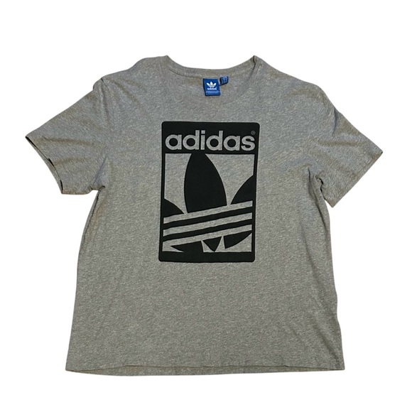 adidas Other - Adidas Original Trefoil Logo Graphic Tee Heather Gray Men’s Large